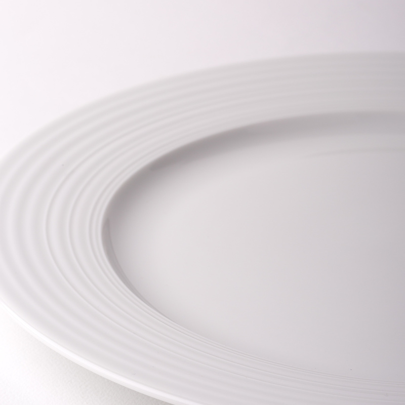 Assiette plate Deco 29 cm set 6 pièces — Univers blanc