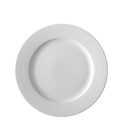 Assiette plate avec bord Deco 27 cm lot de 6 pcs – UNIVERS blanc