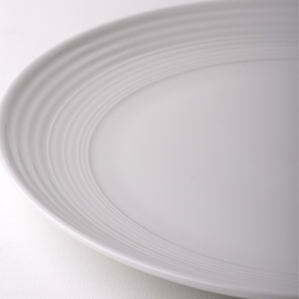 Assiette plate Coupe classic Deco 27 cm lot de 6 pcs – UNIVERS blanc