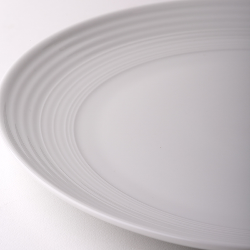 Assiette plate Coupe classic Deco 27 cm lot de 6 pcs – UNIVERS blanc