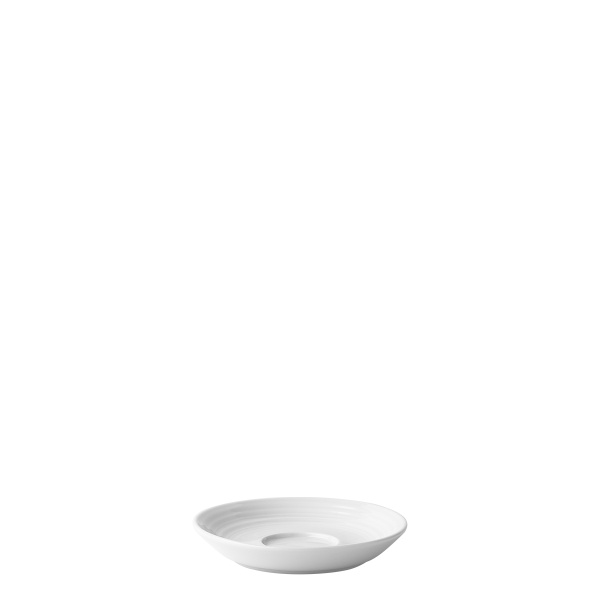 Soucoupe à moka avec bord Deco 12 cm lot de 6 pcs – UNIVERS blanc