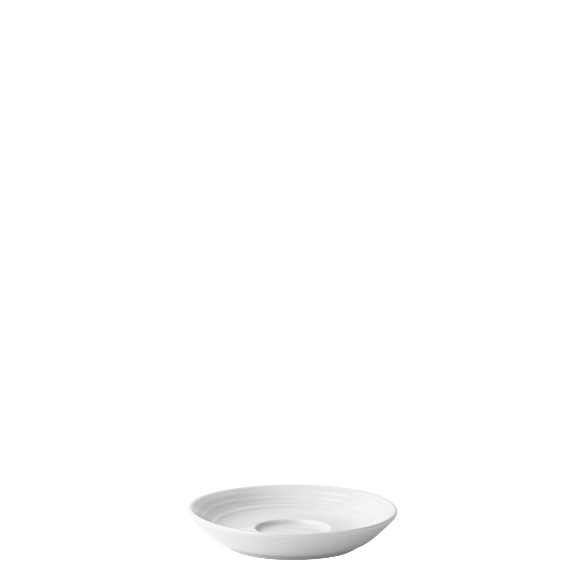 Soucoupe à moka avec bord Deco 12 cm lot de 6 pcs – UNIVERS blanc