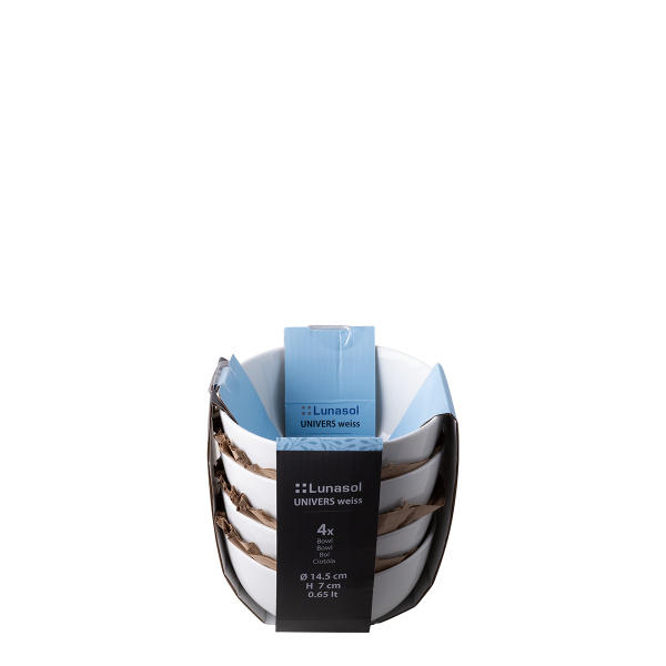 Set de bols 4 pcs — UNIVERS blanc