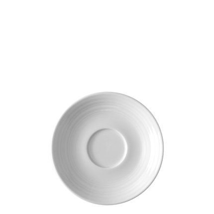 Soucoupe à moka avec bord Deco 12 cm lot de 6 pcs – UNIVERS blanc