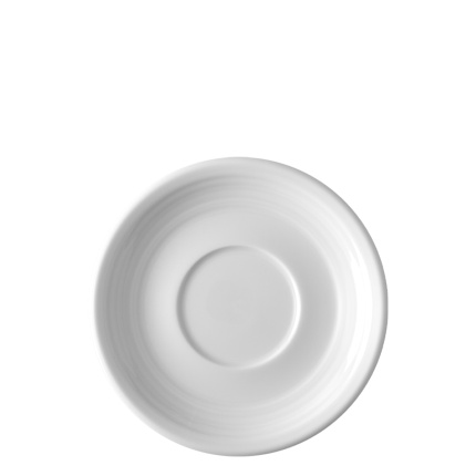 Soucoupe à café avec bord Deco 16 cm lot de 6 pcs – UNIVERS blanc