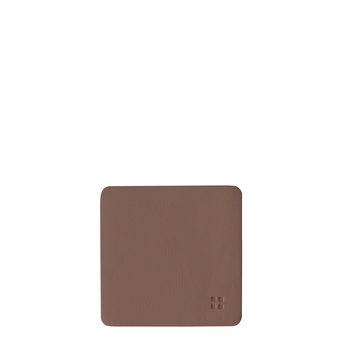 Dessous de verre carrés en PVC vieux rose 10x10 cm - Elements Ambiente