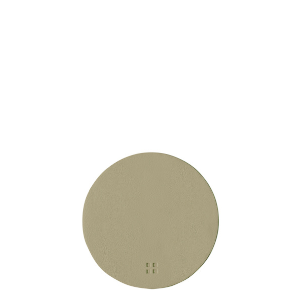 Dessous de verre rond en PVC olive ø 11 cm - Elements Ambiente