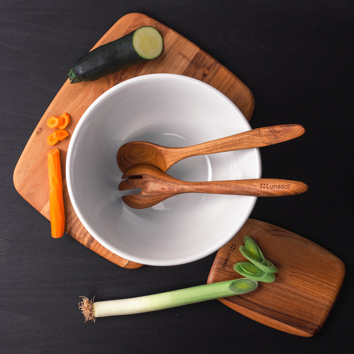 Fourchette à salade Teak 30,5 x 6,8 x 1,9 cm - GAYA Wooden