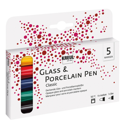 Feutres pour porcelaine et verre set 5 pcs – KREUL