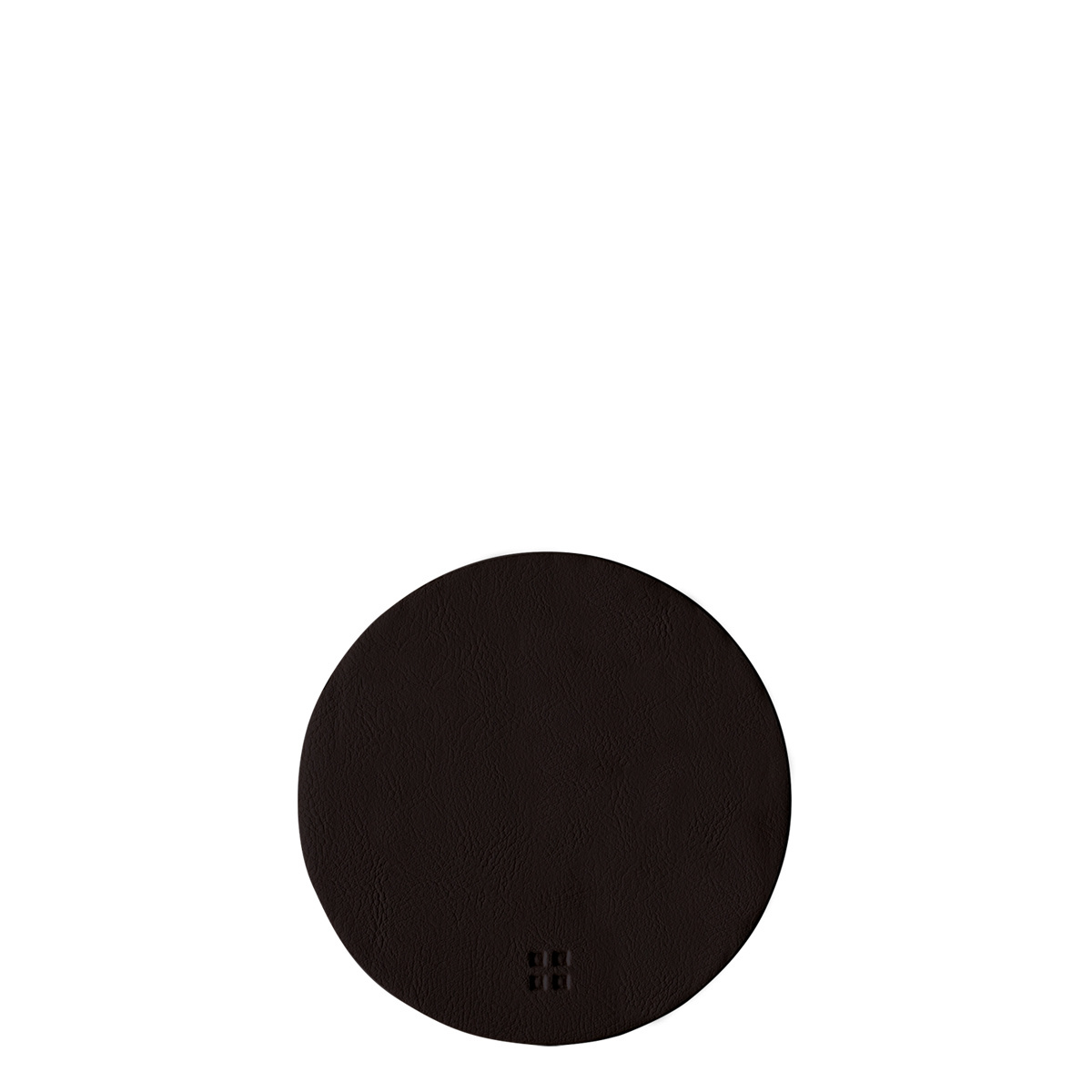 Dessous de verre rond en PVC noir 14 x 11.5 cm - Elements Ambiente