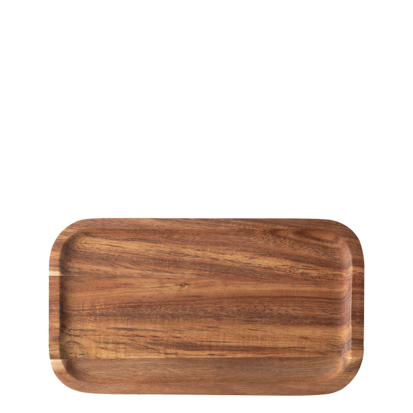 Plateau rectangulaire moyen Acacia 25 x 14 cm - FLOW Wooden
