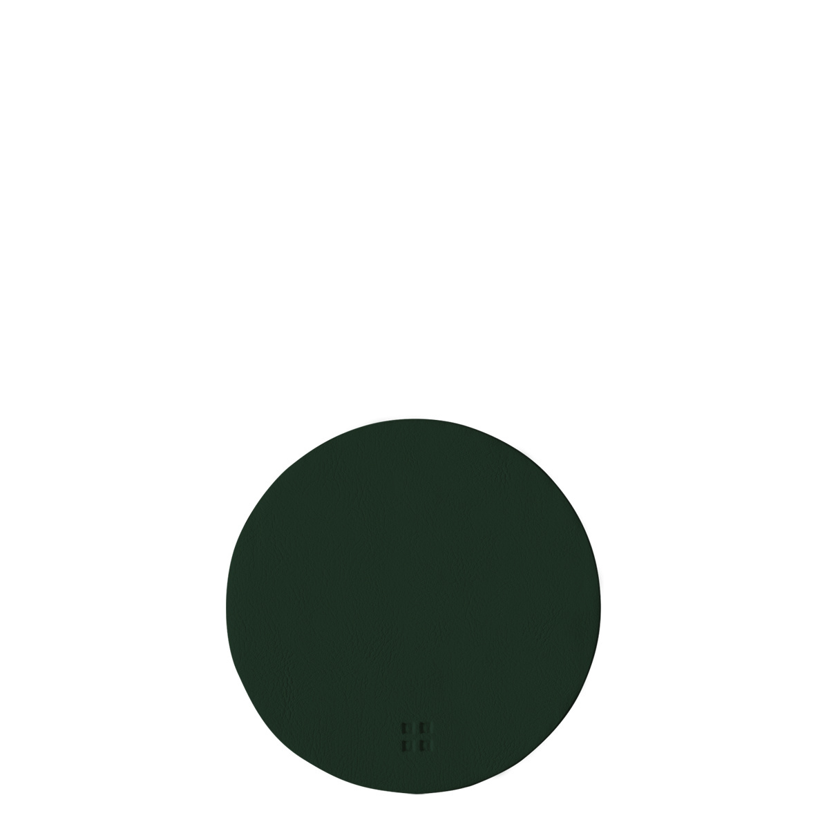 Dessous de verre rond en PVC vert ø 11 cm - Elements Ambiente