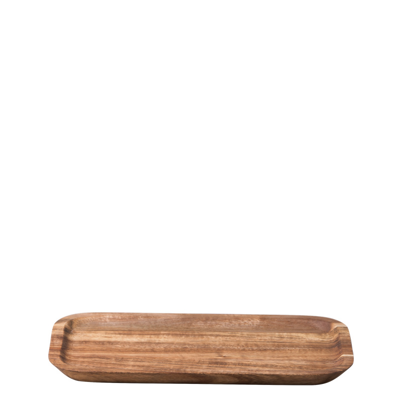 Plateau rectangulaire moyen Acacia 25 x 14 cm - FLOW Wooden