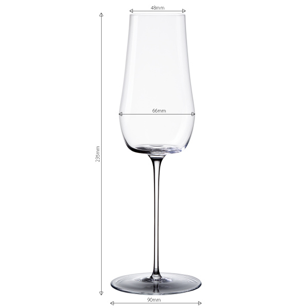 Verre à champagne 220 ml - Lot de 2 - Green Wave Glas Lunasol