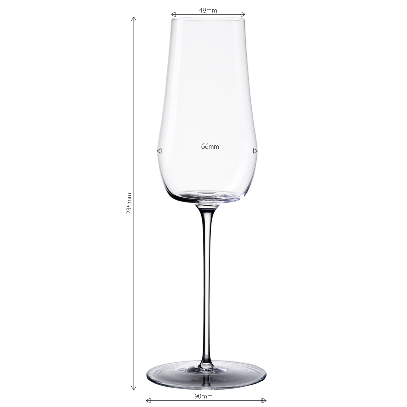 Verre à champagne 220 ml - Lot de 2 - Green Wave Glas Lunasol