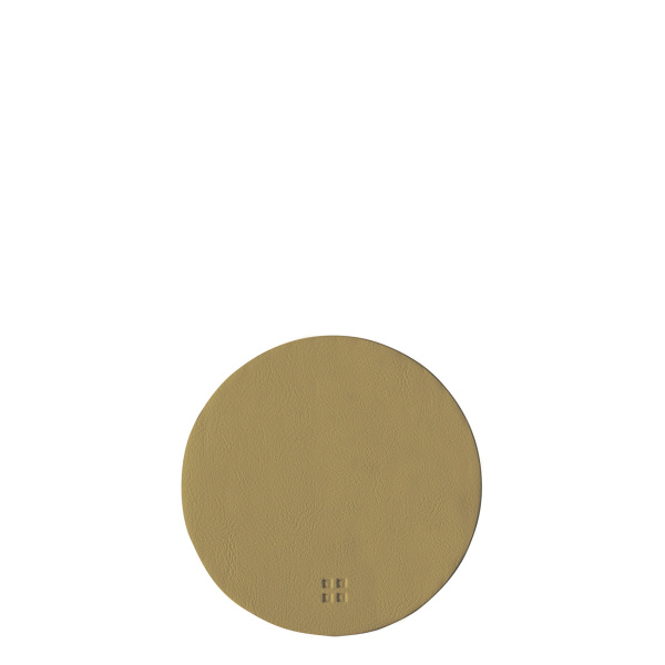 Dessous de verre rond en PVC doré ø 11 cm - Elements Ambiente