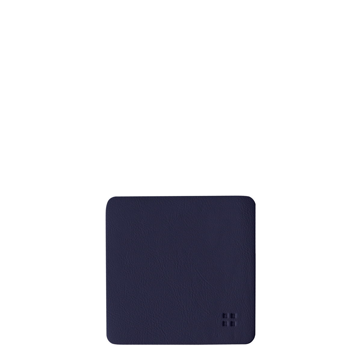 Dessous de verre carrés en PVC bleu 10x10 cm - Elements Ambiente