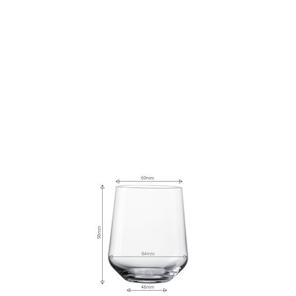 Verres Tumbler 350 ml set de 4 - Century Glas Lunasol META Glass