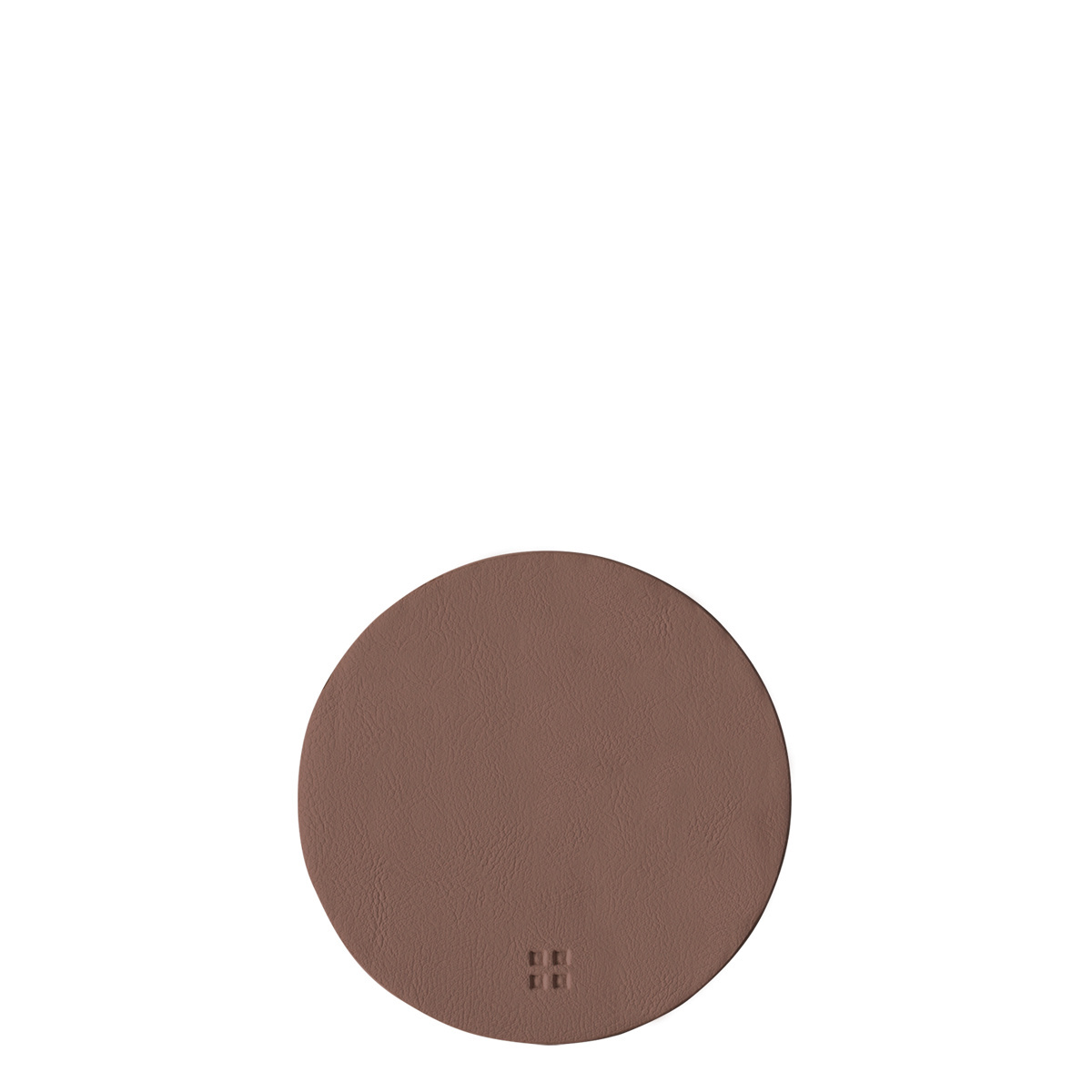 Dessous de verre rond en PVC vieux rose ø 11 cm - Elements Ambiente
