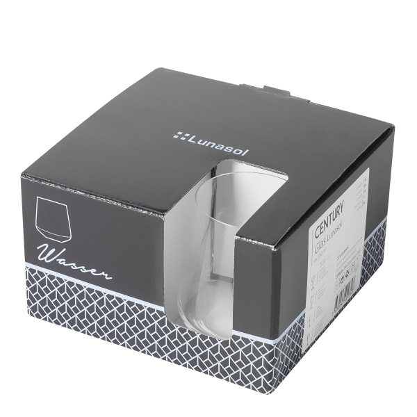 Verres Tumbler 350 ml set de 4 - Century Glas Lunasol META Glass