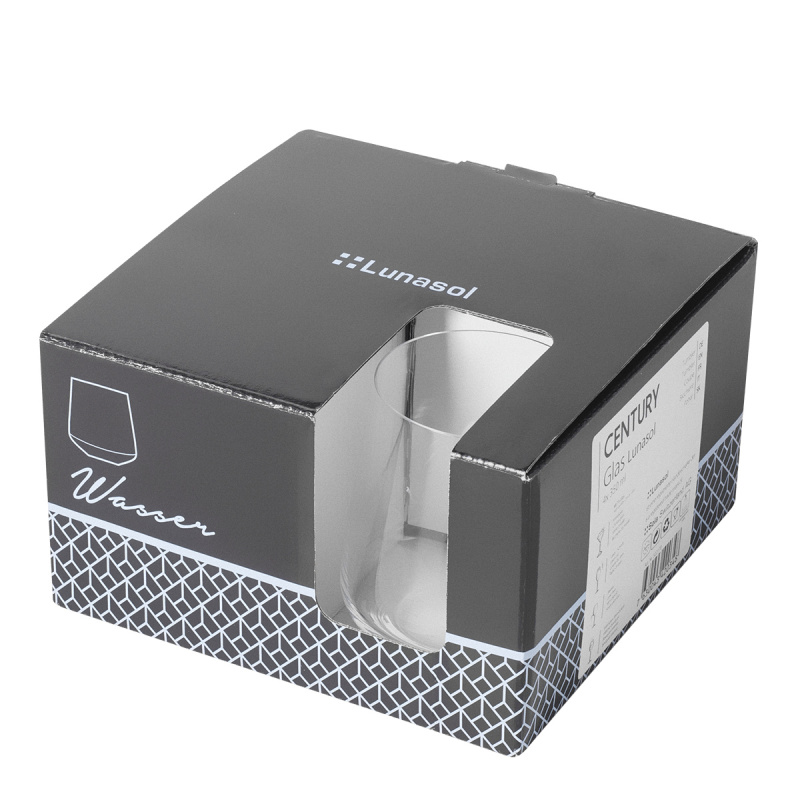 Verres Tumbler 350 ml set de 4 - Century Glas Lunasol META Glass