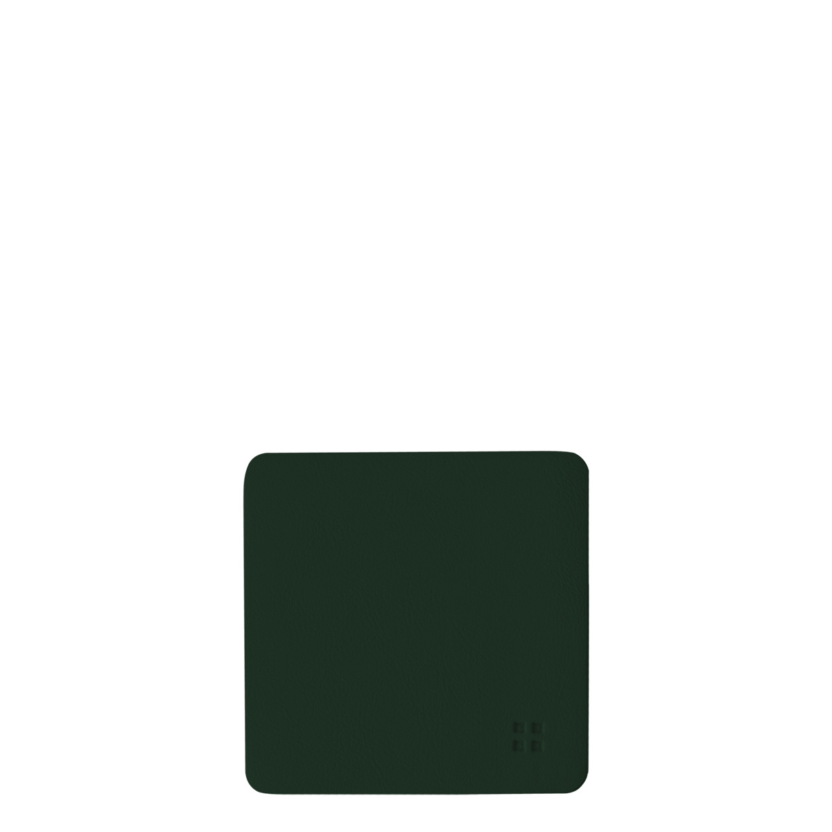 Dessous de verre carrés en PVC vert 10x10 cm - Elements Ambiente