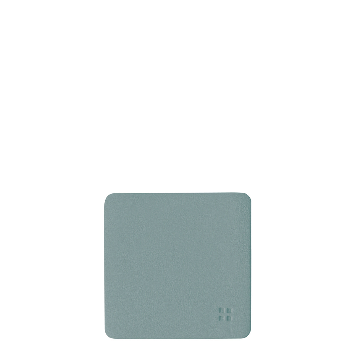 Dessous de verre carrés en PVC bleu clair 10x10 cm - Elements Ambiente
