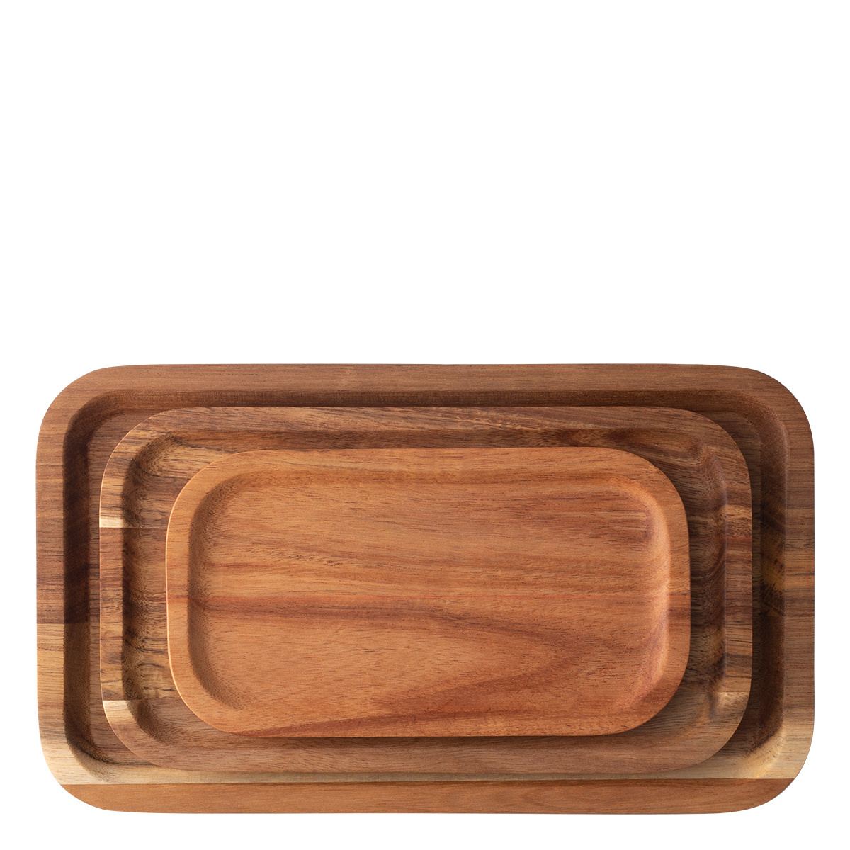 Plateau rectangulaire moyen Acacia 25 x 14 cm - FLOW Wooden