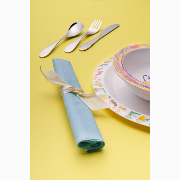 Set de couverts pour enfants 3 pcs – Basic Alpha