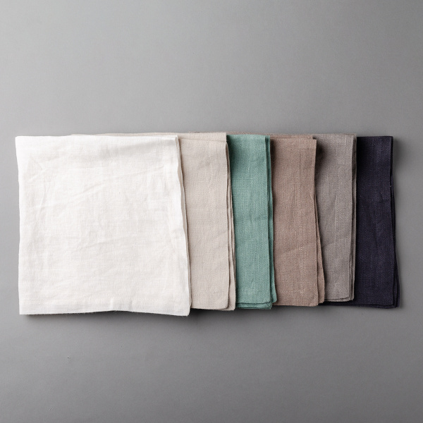 Serviettes en lin bronze 50 x 50 cm 2 pcs - Gaya Ambiente