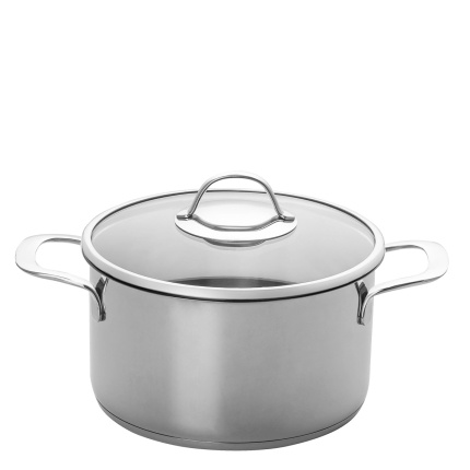 Marmite avec couvercle en verre ø 24 cm | Orion Inox