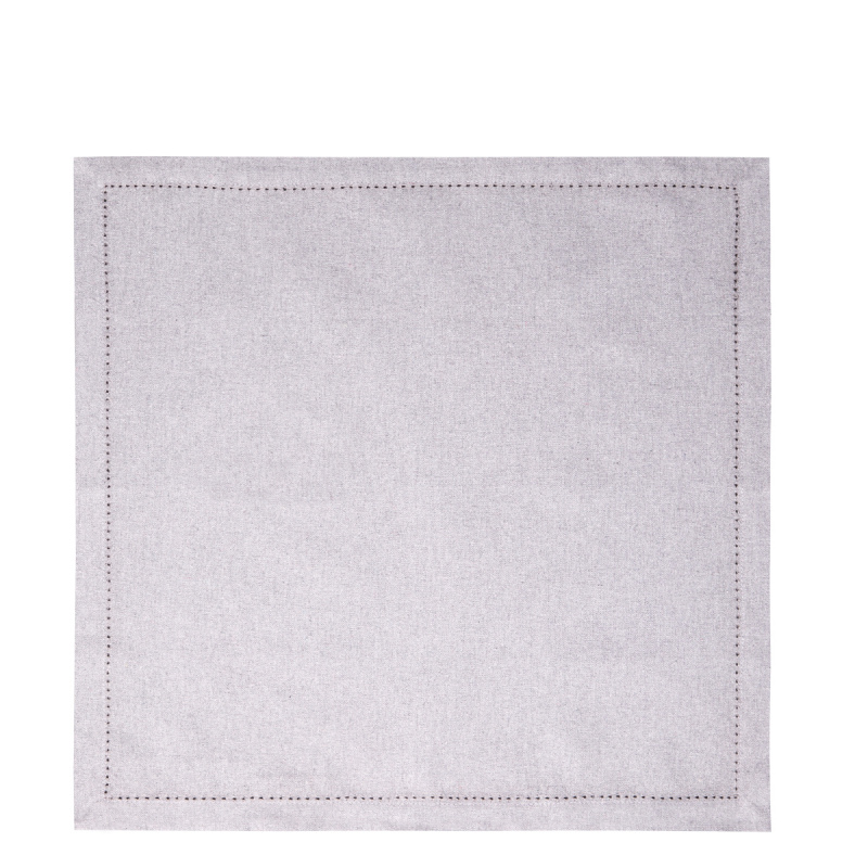 Serviettes en coton gris clair 45 x 45 cm 2 pcs – Basic Ambiente