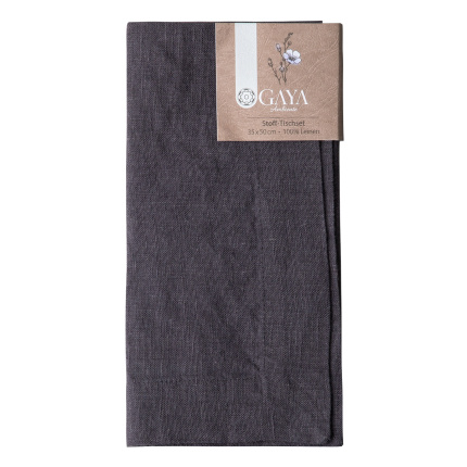 Set de table en lin anthracite 35 x 50 cm - Gaya Ambiente