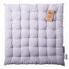 Coussin de chaise en coton gris clair 40 x 40 x 4 cm – Basic Ambiente