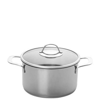 Marmite avec couvercle en verre ø 22 cm | Orion Inox