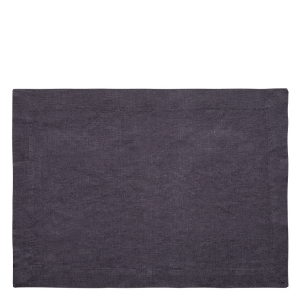Set de table en lin anthracite 35 x 50 cm - Gaya Ambiente