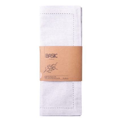 Set de table gris en coton 32 x 48 cm 2 pcs – Basic Ambiente