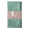 Set de 2 serviettes en lin vert marin 50 x 50 cm – Gaya Ambiente