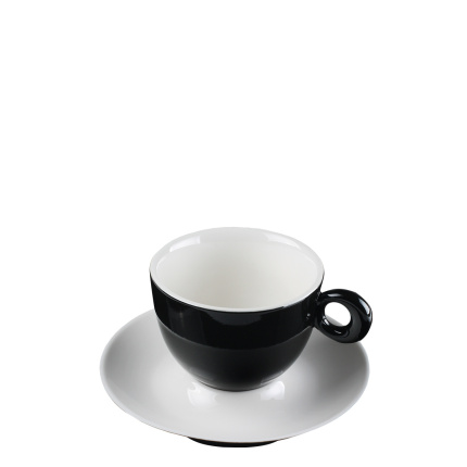 Soucoupe à café/thé noire 15 cm - RGB