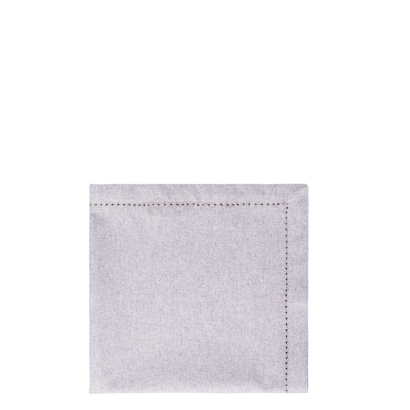 Serviettes en coton gris clair 45 x 45 cm 2 pcs – Basic Ambiente