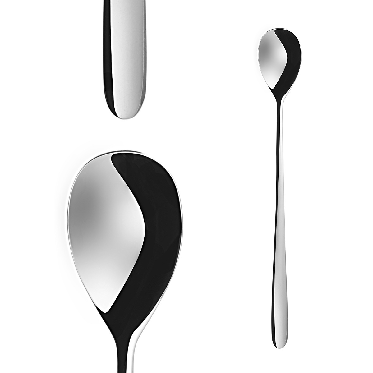 Set de cuillères à latte 4 pcs – Basic Alpha