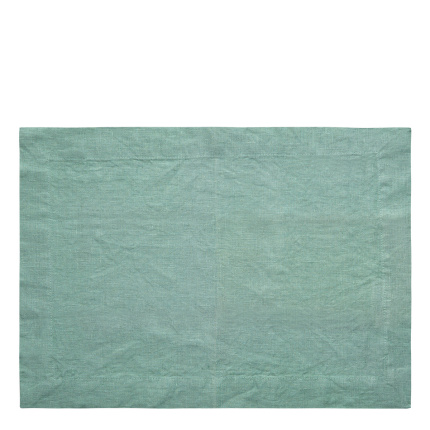 Set de table en lin vert marin 35 x 50 cm - Gaya Ambiente