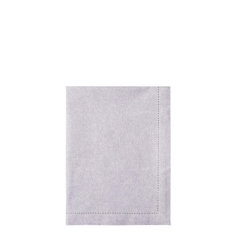Chemin de table en coton gris clair 50 x 140 cm – Basic Ambiente
