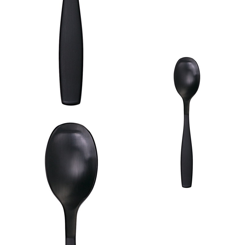 Set de couverts 24 pcs – Gaya PVD noir mat