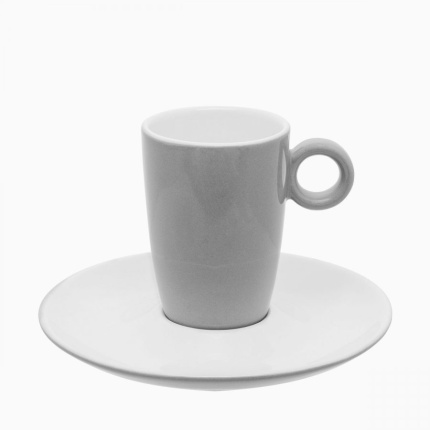 Tasse à café haute gris clair 190 ml - RGB