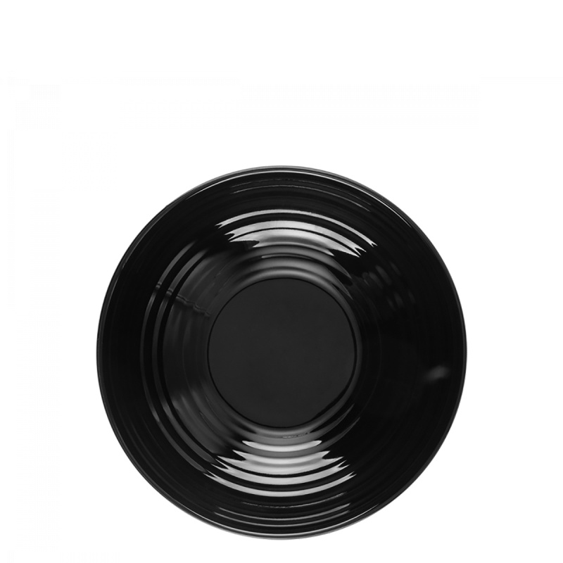 Assiette creuse Coupe Spiral noire 19,5 cm– Gaya