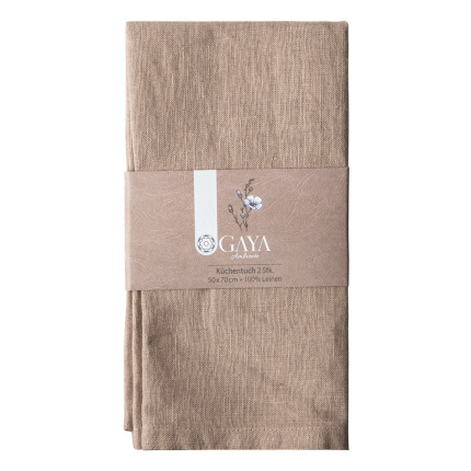 Torchon de cuisine bronze 50 x 70 cm 2 pcs - Gaya Ambiente