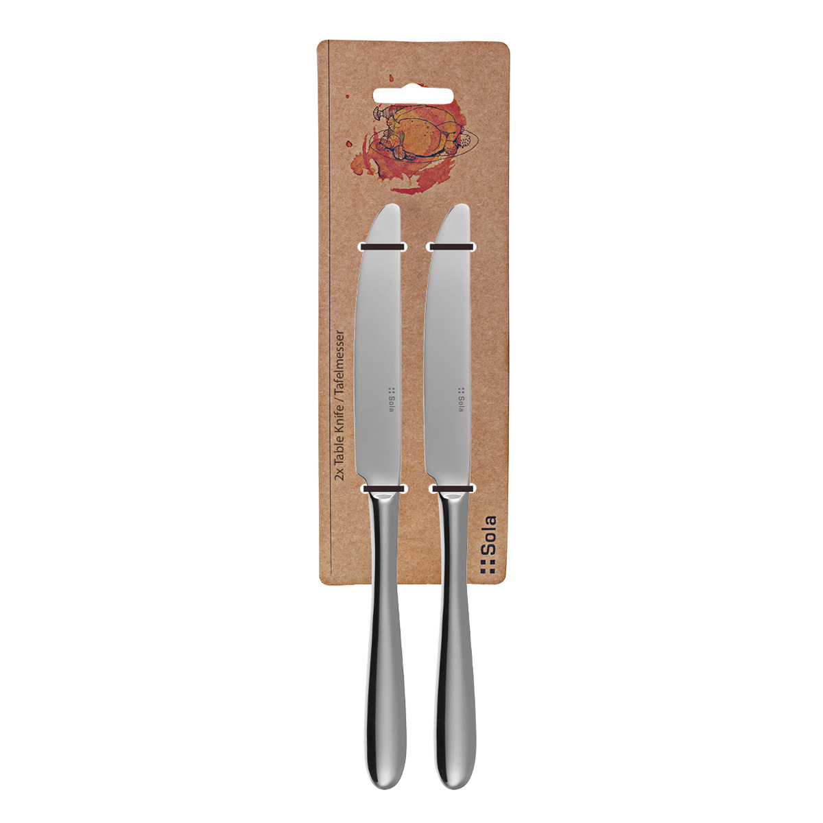 Couteau à manche plein set 2 pièces – Basic Alpha