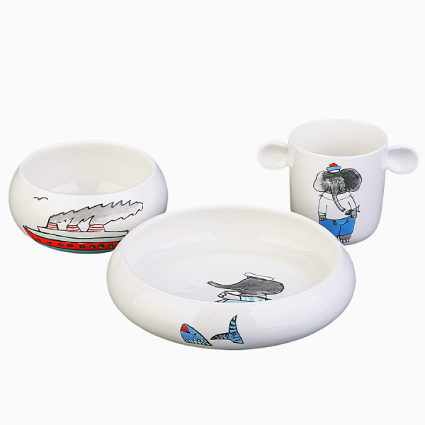 Service en porcelaine pour enfants 3 pcs – Oscar