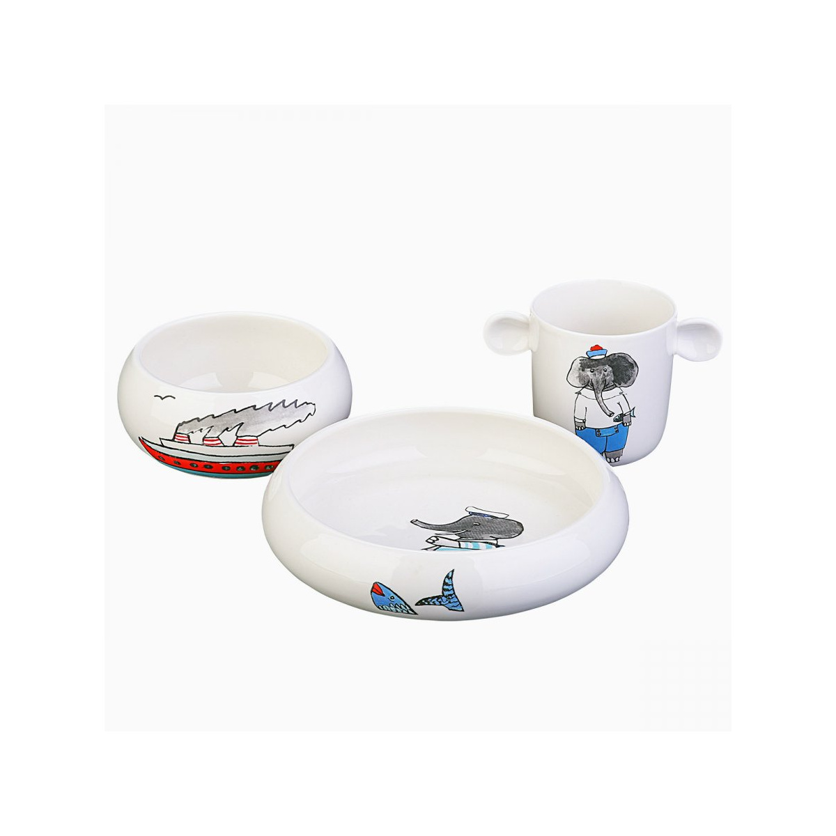 Service en porcelaine pour enfants 3 pcs – Oscar